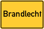 Place name sign Brandlecht