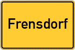 Place name sign Frensdorf