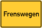 Place name sign Frenswegen