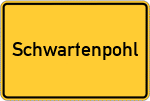 Place name sign Schwartenpohl