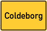 Place name sign Coldeborg
