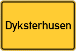 Place name sign Dyksterhusen