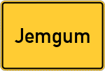 Place name sign Jemgum