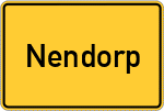 Place name sign Nendorp