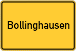 Place name sign Bollinghausen, Ostfriesland
