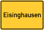Place name sign Eisinghausen, Ostfriesland
