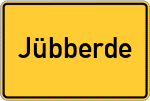 Place name sign Jübberde