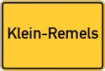 Place name sign Klein-Remels