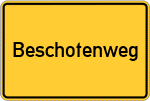 Place name sign Beschotenweg