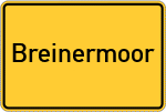 Place name sign Breinermoor