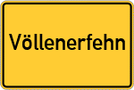 Place name sign Völlenerfehn