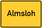 Place name sign Almsloh