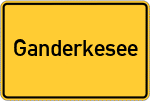 Place name sign Ganderkesee