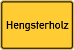 Place name sign Hengsterholz