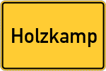 Place name sign Holzkamp