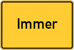 Place name sign Immer