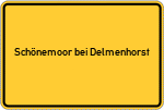 Place name sign Schönemoor bei Delmenhorst