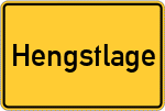 Place name sign Hengstlage