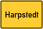 Place name sign Harpstedt