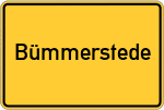 Place name sign Bümmerstede