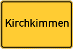 Place name sign Kirchkimmen