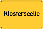 Place name sign Klosterseelte