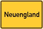 Place name sign Neuengland