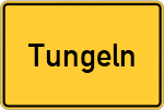 Place name sign Tungeln