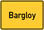 Place name sign Bargloy