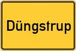 Place name sign Düngstrup