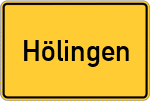 Place name sign Hölingen
