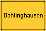 Place name sign Dahlinghausen