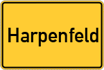 Place name sign Harpenfeld