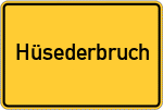 Place name sign Hüsederbruch