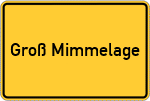 Place name sign Groß Mimmelage