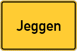 Place name sign Jeggen