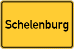 Place name sign Schelenburg, Kreis Osnabrück