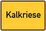 Place name sign Kalkriese