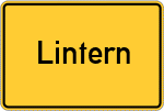 Place name sign Lintern