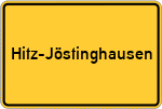 Place name sign Hitz-Jöstinghausen