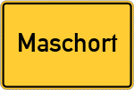 Place name sign Maschort, Hase