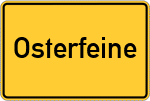 Place name sign Osterfeine
