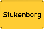Place name sign Stukenborg