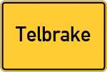 Place name sign Telbrake