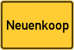 Place name sign Neuenkoop