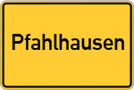 Place name sign Pfahlhausen, Oldenburg