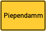 Place name sign Piependamm