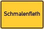 Place name sign Schmalenfleth