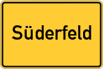 Place name sign Süderfeld