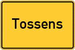 Place name sign Tossens